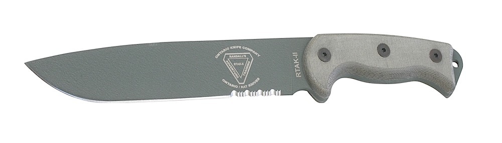 OKC 8629 RTAK-II Fixed 10.5 5160 Steel Green Drop Point Tan Micarta