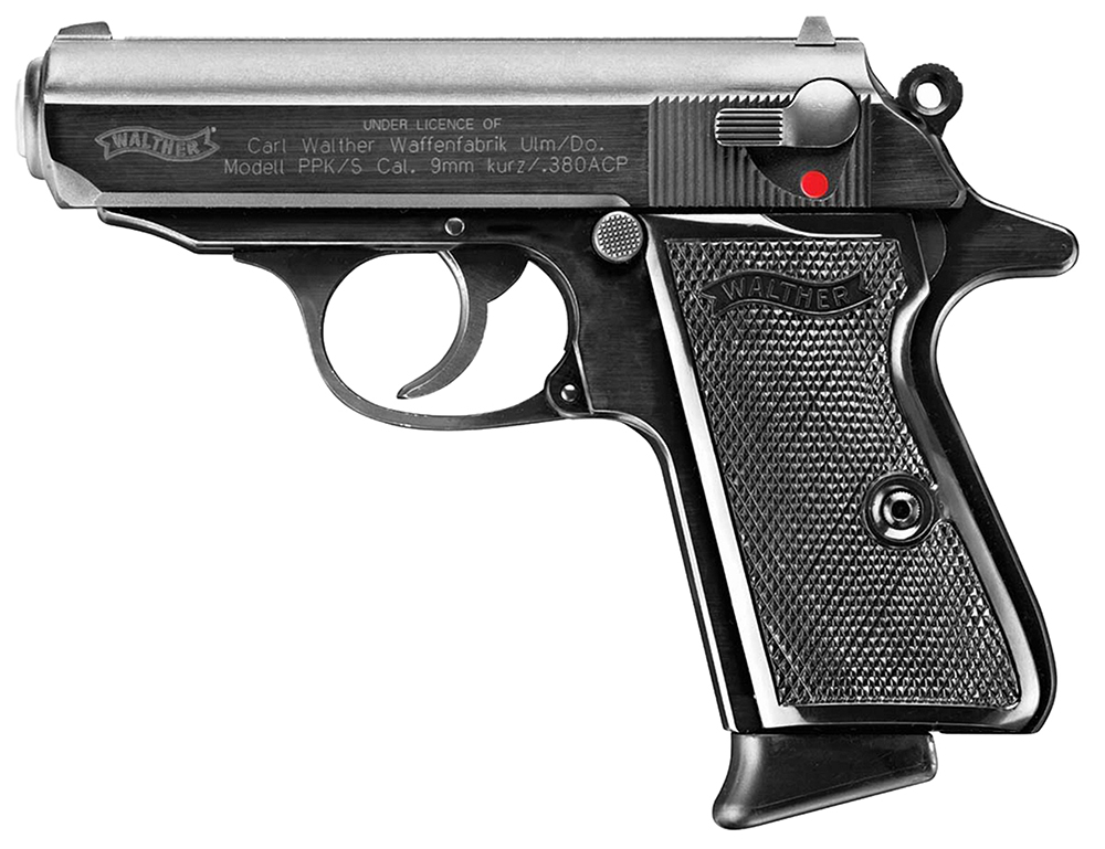 Walther Arms PPK/S DA/SA 380ACP 3.3 7+1 Fixed Sights Blk