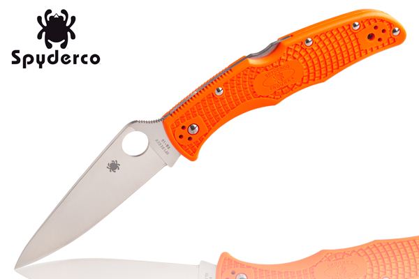 Spyderco Endura4 LWT Orange Plain 3.94 VG-10 FRN Ha