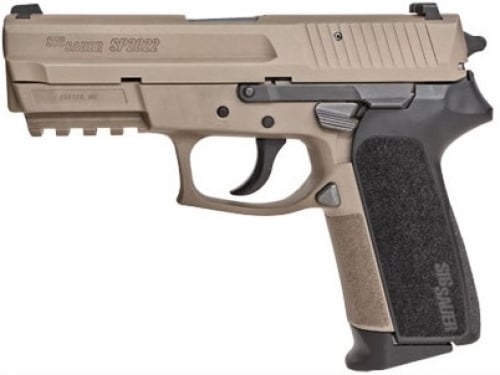Sig Sauer E2022-40-FDE-BLKGRP SP2022 FDE BG 12+1 40SW 3.9