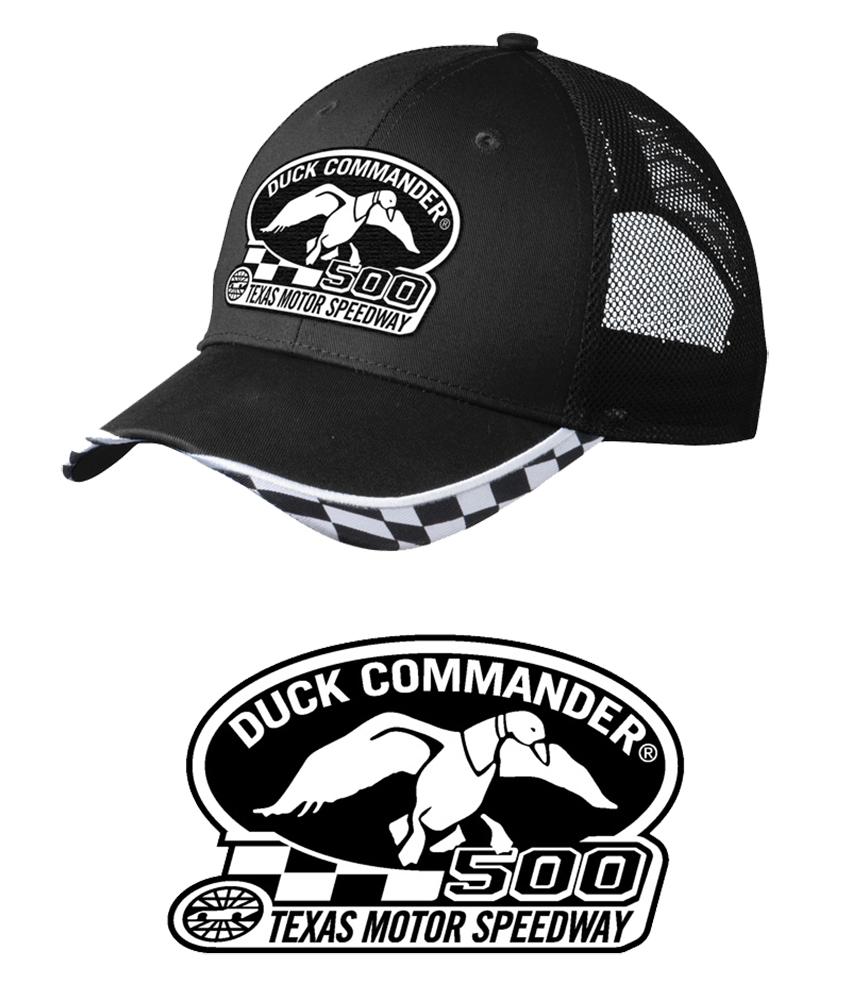 Duck Commander Logo Hat Mesh Black One Size Cotton