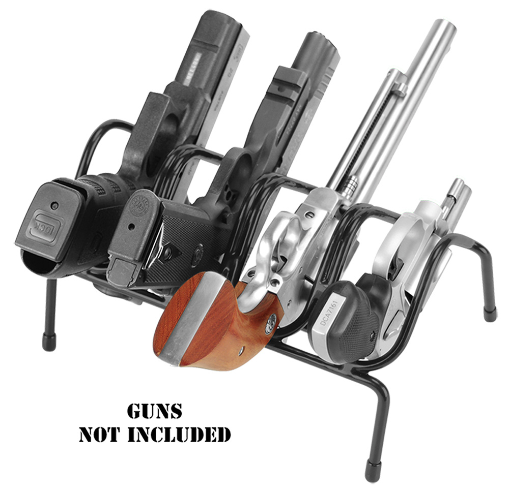 Lockdown Handgun Rack 4 Guns Metal Black