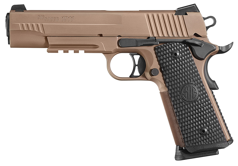 Sig Sauer 1911 Emperor Scorpion SAO .45 ACP 5 8+1 Black G10 Grip Flat Dark Earth