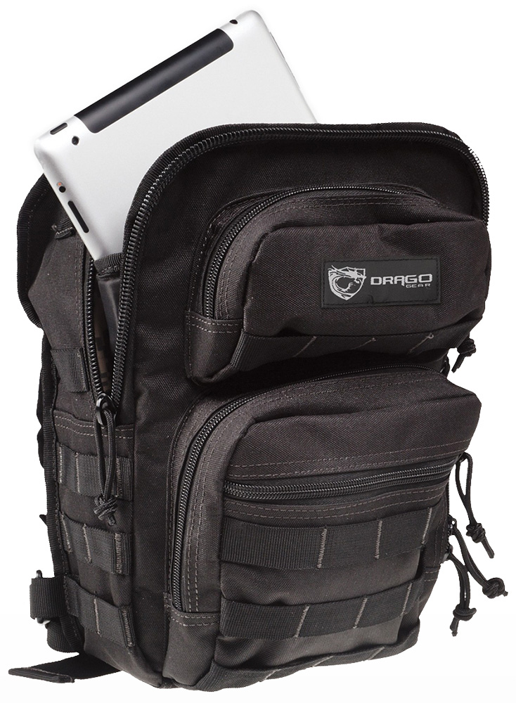 Drago Gear Sentry Pack For iPad Backpack 600D Polyester 13x10x7 Blac