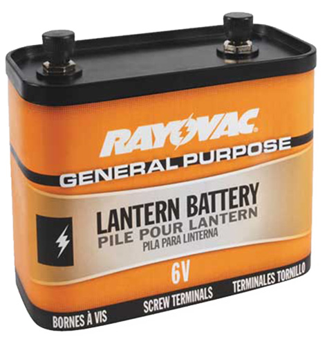 Rayovac 6V Lantern Battery with Screw Terminals 1 Per Pack