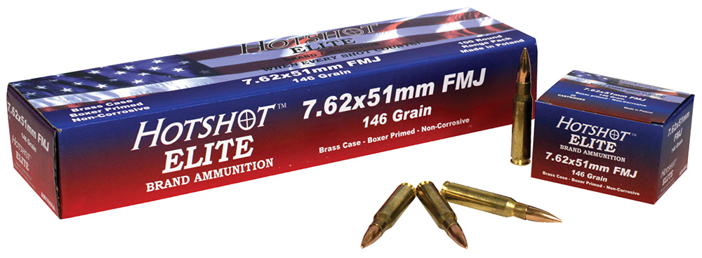 Century Hotshot 308 Win/7.62 NATO 146 GR FMJ 20 Bx/ 50 Cs