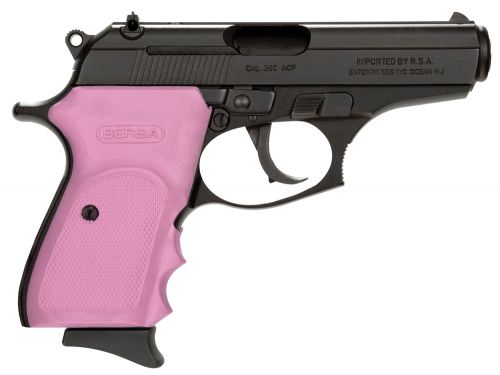 BERSA/TALON ARMAMENT LLC Thunder S/D 380 ACP 3.5 7+1 Pink Grips Black Frame