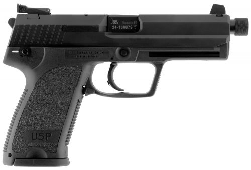 Heckler & Koch H&K USP Tactical 9mm Luger 4.86 10+1 (2) Black Black Steel Slide Black Polymer Grip