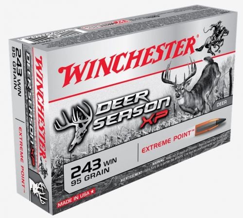 Winchester Ammo Deer Season XP 243 Winchester 95 GR Extreme Point 20 Bx/