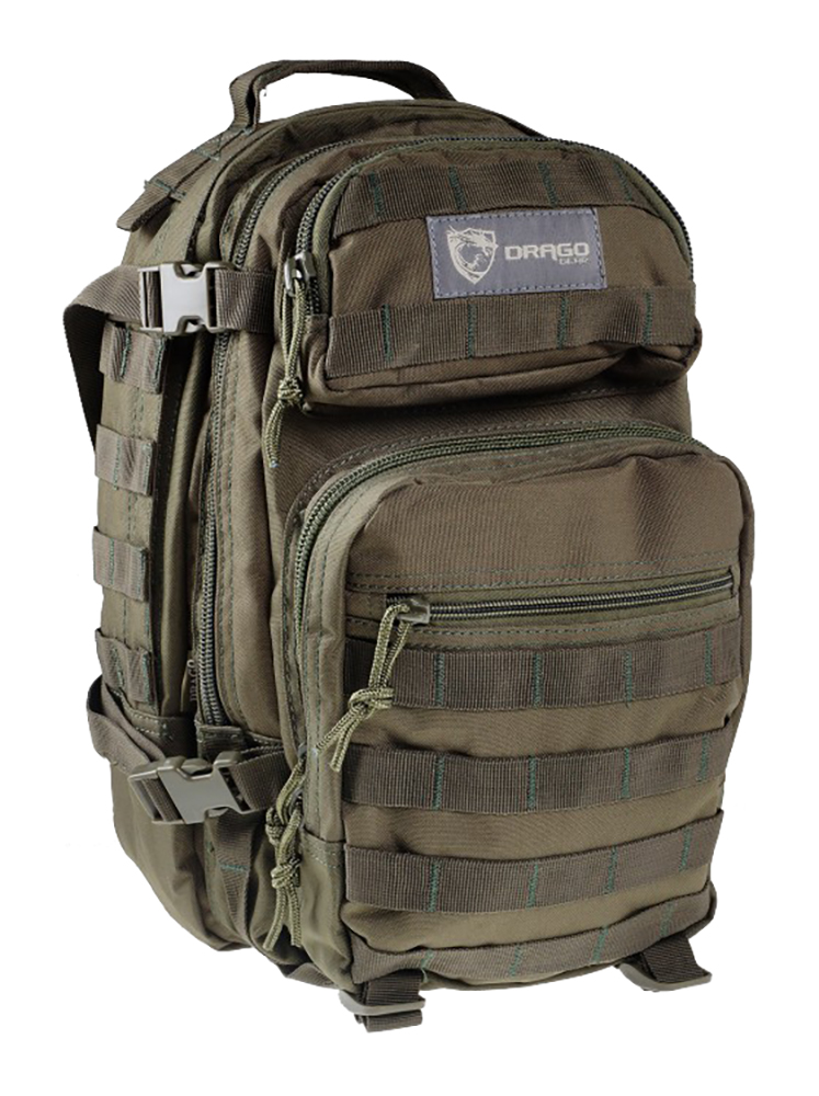 Drago Gear Scout Backpack Tactical 600D Polyester 16x10x10 Green