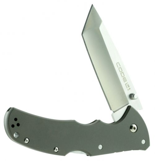 Cold Steel Code 4 Utility Knife 3.5 XHP Alloy Tanto 6060 Aluminum