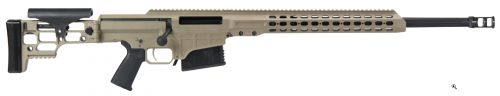 Barrett MRAD 300 Win Mag 24 Fluted 10+1 Flat Dark Earth Cerakote Flat Dark Earth Folding w/Adjustable LOP Stock Black Pol