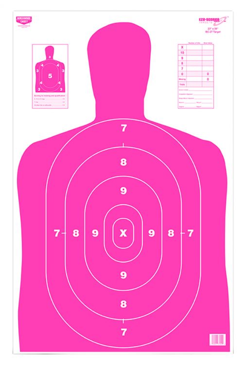 Birchwood Casey BC-27 Pink Paper Target Eze-Scorer 5 Pack