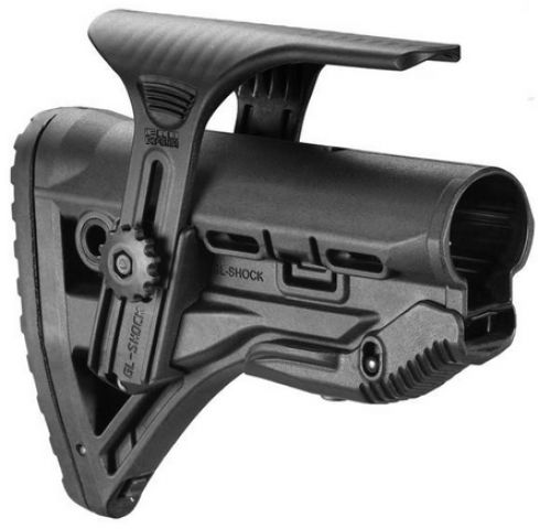 Mako GL-SHOCKCP AR-15/M16/M4 Recoil Reducing Stock w/Adj Cheekpiece Poly Blk