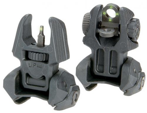Mako Flip Up Front and Rear Sights with Tritium 4 Rear Dots AR-15/M4/M1