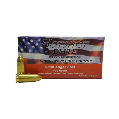 CIA HOTSHOT 9MM 124FMJ 20/50