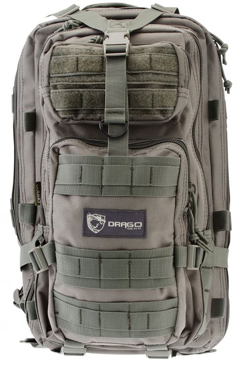 Drago Gear Tracker Backpack 600D Polyester 18 x 11x11 Gray