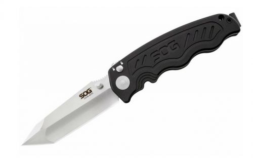 S.O.G Zoom Folder 3.15 AUS-8 Tanto Black 6061-T6 Anodized Aluminum Bl