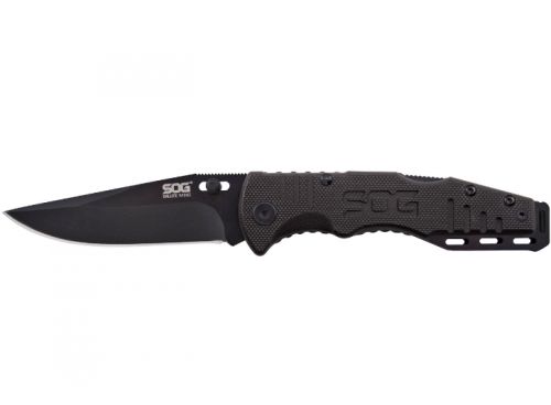 S.O.G FF1101CP Salute Mini Folder 3.1 8C13MoV Bowie Clip Point G10 Black