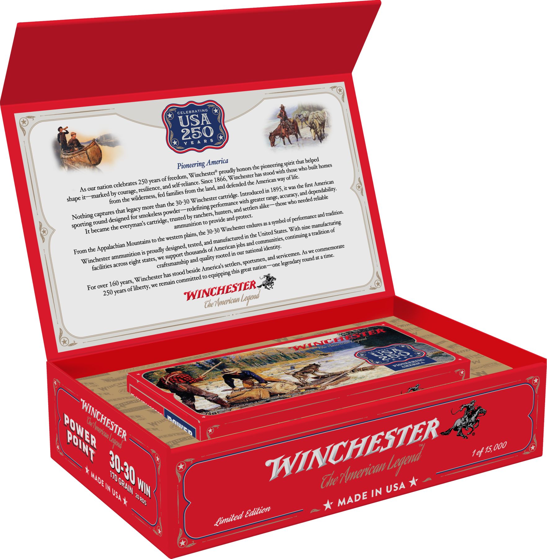 Winchester Ammo USA 250th Commemorative Box Series 30-30 Win 170gr