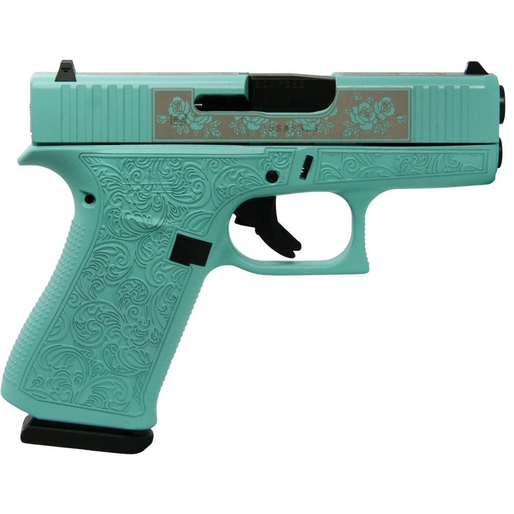 Glock 43X 9mm Glocks and Roses Tiffany GLUX4350201GRP | 10+1