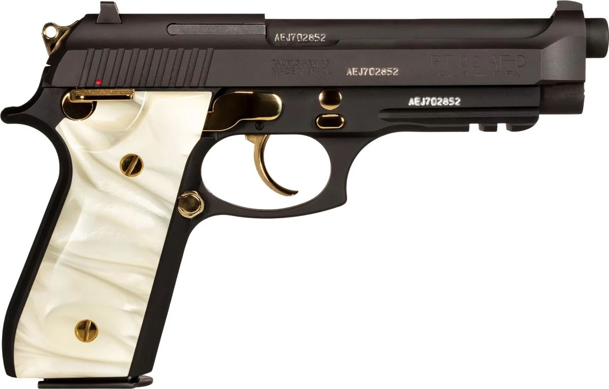Taurus PT92 9mm Semi Auto Pistol 1920151GLDWP | 17+1 Rounds, 5