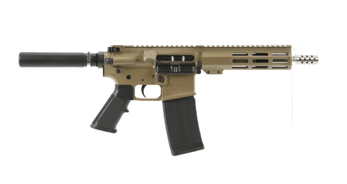 ai ベージュ38 GLFA 223 Wylde Semi Auto Pistol GL15223SSPFDE | 30+1 Rounds, 7.5