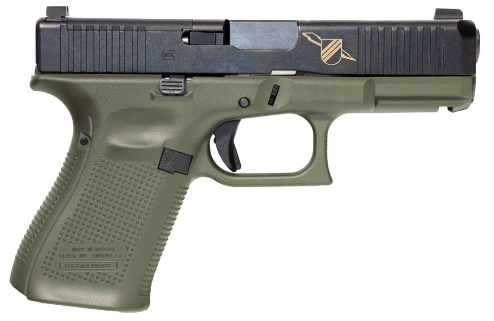 Glock G19 Gen 5 Battle Field Green Thunder Ranch 9mm 4.0 FS 15rds