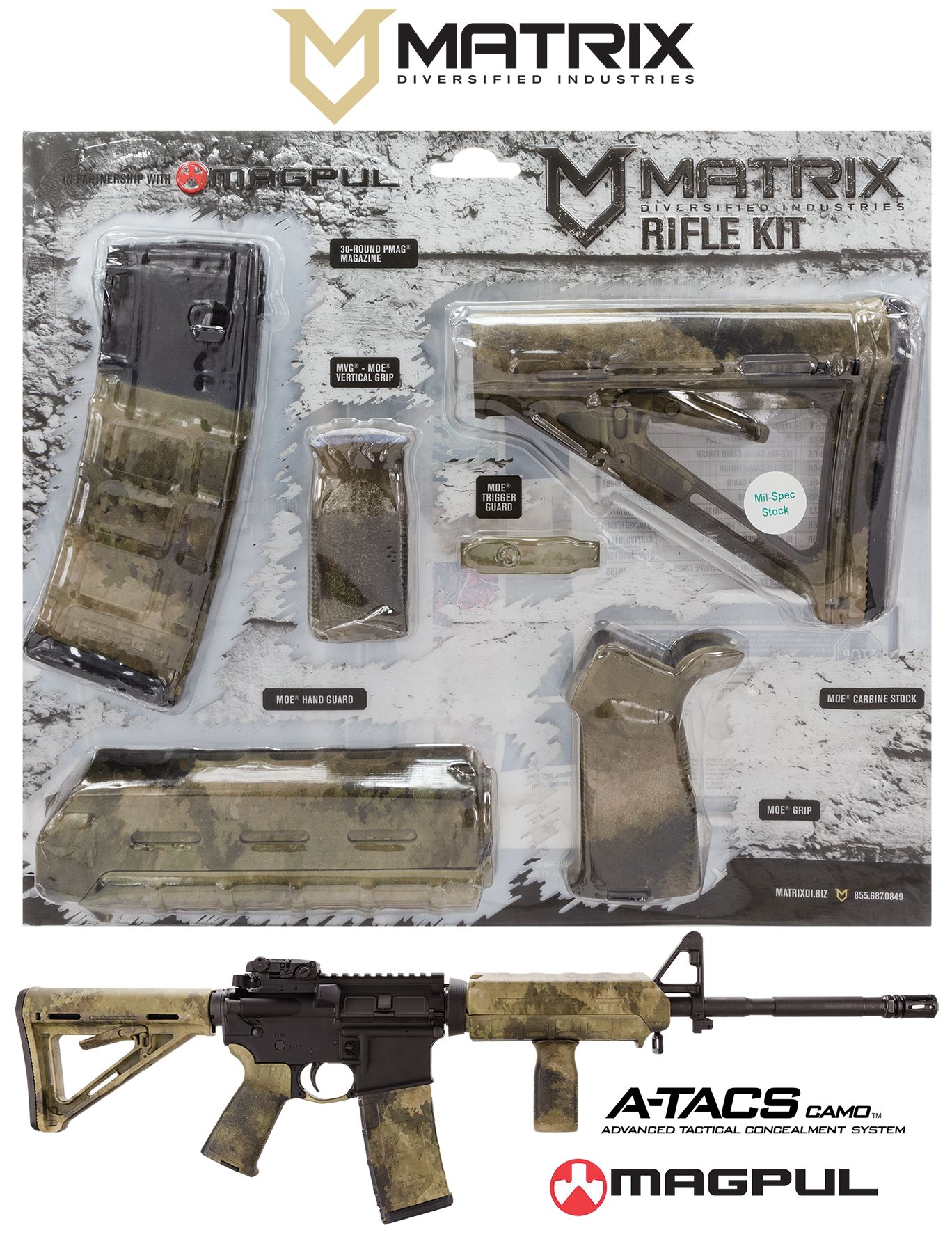 MDI Magpul MilSpec AR-15 Furniture Kit High Desert | MAGMIL01HD