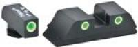 Ameriglo Classic 3-Dot Night Set for Glock White Outline Green Tritium Handgun Sight - GL5113