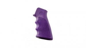 Hogue Rubber Grip with Finger Grooves with Finger Grooves AR-15 Textured Purple - 15006
