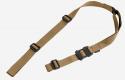 Magpul MS1 Sling 1.25" W x 48"- 60" L Adjustable Two-Point Coyote Nylon Webbing for Rifle
