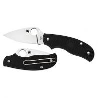 Spyderco C127PBK Urban Leaf 2.61" N690Co Stainless Steel Drop Point Fiberglass Reinforced Nylon Black - 260