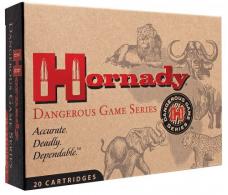 Hornady Dangerous Game DGS 500-416 Nitro Express Ammo 20 Round Box - 82682