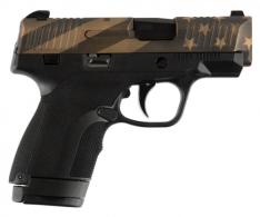 Honor Defense Honor Guard Subcompact 9mm Double Action 3.2 7+1/8+ - HG9SCFLGBLK