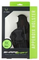 Alien Gear Holsters ShapeShift Appendix AIWB Compatible with For Glock 17 Polymer Black - SSAP0601RH