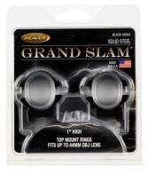 Weaver Mounts Grand Slam Ring Set 1" Diam High Steel Black