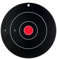 Birchwood Casey Dirty Bird Hanging Tagboard 12" Bullseye Black/Red 100 Per Pack