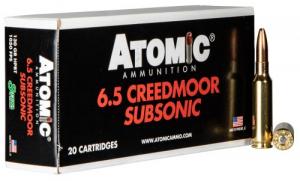 Atomic Rifle Subsonic 6.5 Creedmoor 130 gr Sierra MatchKing Hollow Point Boat-Tail 20 Bx/ 10 Cs - 00476