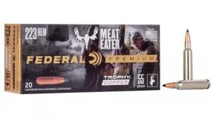 Federal Premium 223 Rem 55 gr Trophy Copper (TC) 20 Bx/ 10 Cs - P223TC1