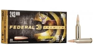 Main product image for Federal Premium Berger Hybrid Hunter 243 Win 95 gr Berger Hybrid Hunter 20 Bx/ 10 Cs