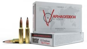 Main product image for Nosler Varmageddon 6.5 Creedmoor 90 gr Flat Base Tipped (FBT) 20 Bx/ 10 Cs