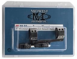 MIDWEST INDUSTRIES INC Quick Detach 1-Pc Base & Ring Combo 30mm Black Finish - MIQD30SM