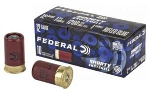 Federal Shorty 12 GA Ammo  1.75" 1 oz Rifled Slug Round 10rd box - SH129RS