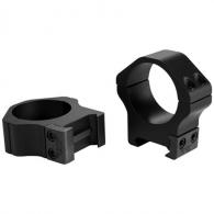 Warne 500M Maxima Horizontal Ring Set 1" Diam Low Steel Black Matte - 438