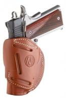 1791 Gunleather 4 Way Classic Brown Leather IWB/OWB 1911 3-4"/Browning Hi Power Right Hand - 4WH1CBRR