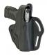 1791 Gunleather BHXFor Glock 17/S&W Shield/Springfield XD9 Black Leather - BHX3SBLR