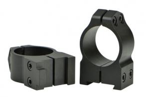 Warne CZ 527 Maxima Dovetail Medium 1 Inch Matte Black Grooved Receiver Ring Set