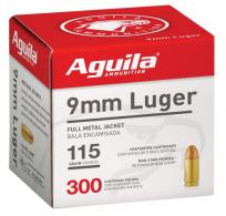 Aguila 9mm 115 gr Full Metal Jacket (FMJ) 300 Box - 1E097700