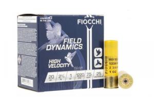 Fiocchi High Velocity 20 Gauge 2.75" 1 oz # 7.5 Shot 25rd box